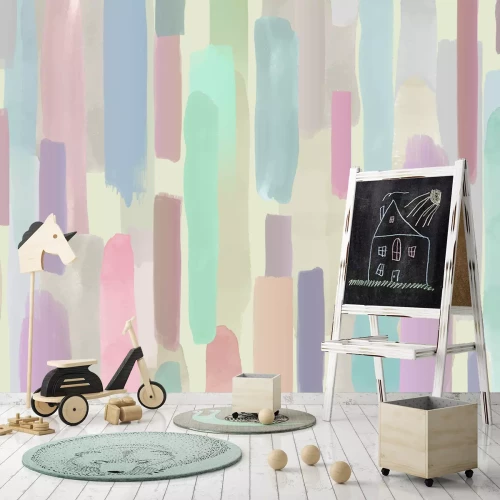 Fototapete Pastell-Pinselstriche