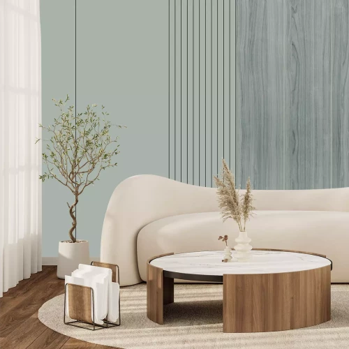 Fototapete Holzbretter mit dünnen Linien