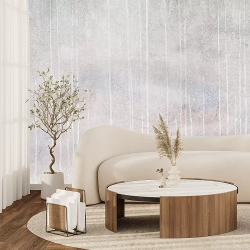 Fototapete Sanft herabfließende Farbe auf Beton