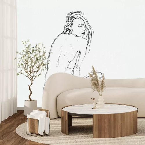 Fototapete Zarter Entwurf einer Frau