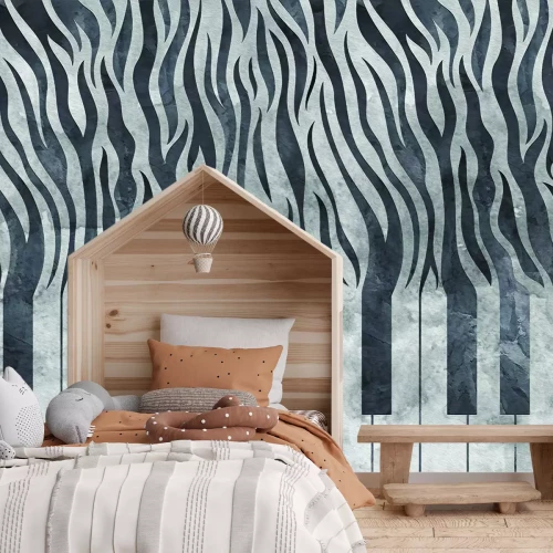 Fototapete Klaviaturtasten mit Zebra-Imitat