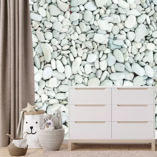 Fototapete Weiße Steine am Strand