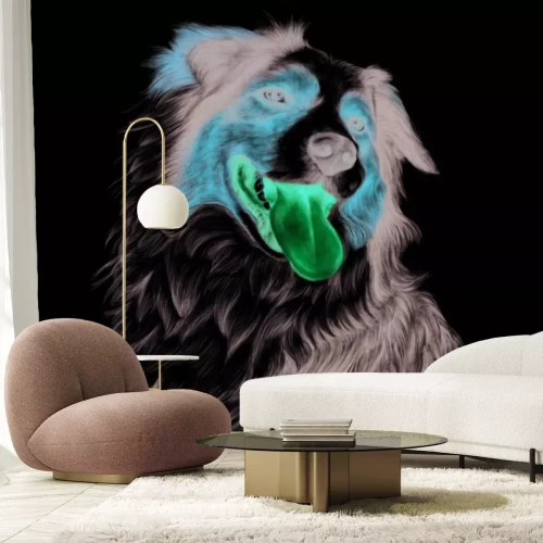 Fototapete Porträt eines lächelnden Schäferhundes