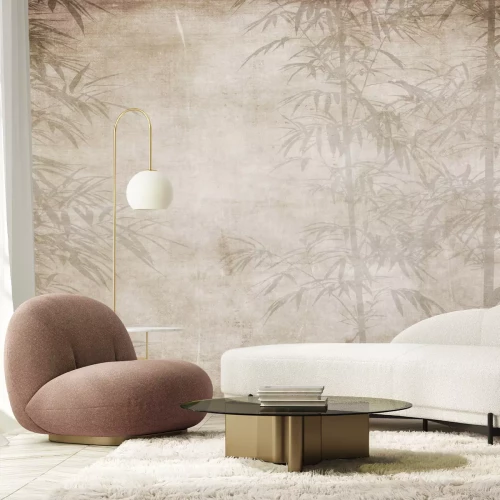 Fototapete Imitation eines tropischen Waldes auf Papier