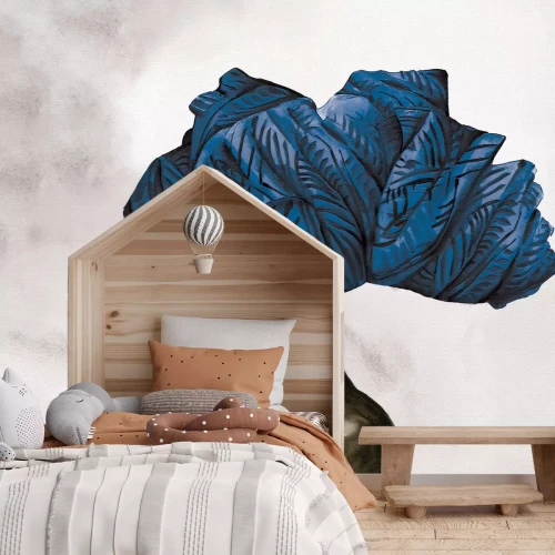 Fototapete Afrikanische Frau mit blauem Turban