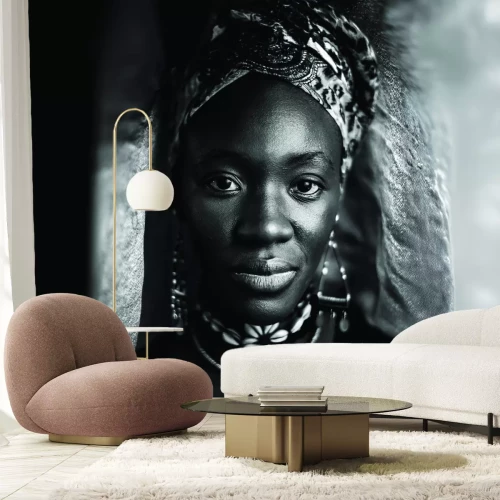 Fototapete Porträt einer schönen afrikanischen Frau