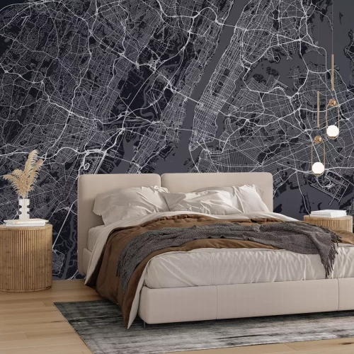 Fototapete Karte von Manhattan, New York