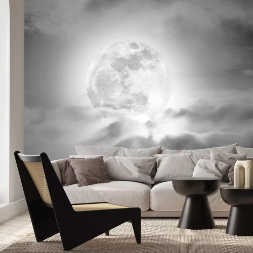 Fototapete Vollmond am Nachthimmel