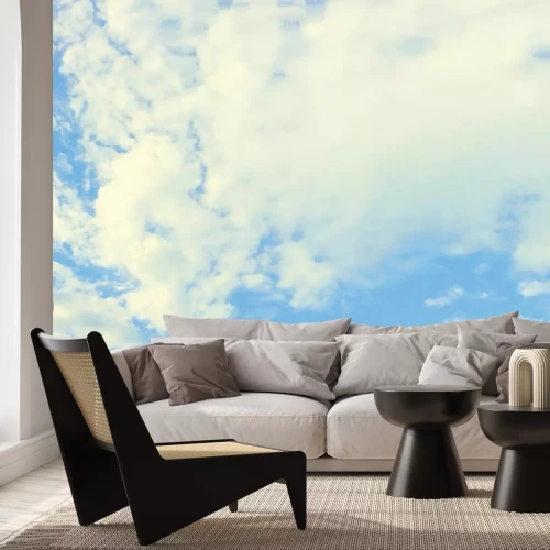 Fototapete Helle Wolken vor blauem Himmel