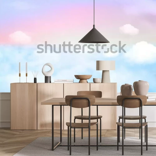 Fototapete Of fantasy sky background and pastel color.