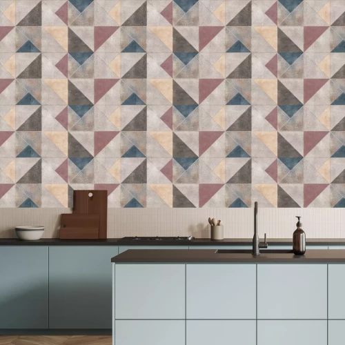 Fototapete Geometrisches Muster im Dreiecksmotiv