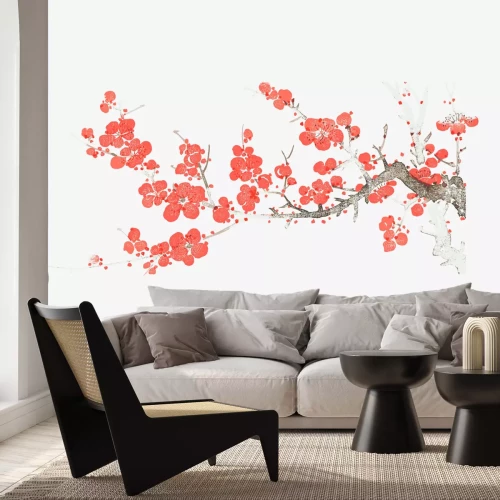 Fototapete Gemalter Strauß mit Sonnenblumen