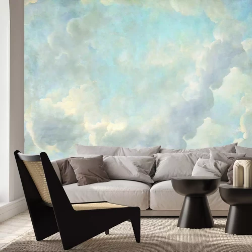 Fototapete Himmel mit zarten weißen Wolken