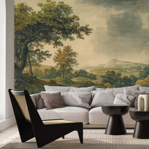 Fototapete Malerische Hügel mit üppiger Vegetation