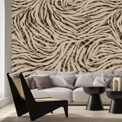 Fototapete Abstraktes Muster mit Zebranachahmung