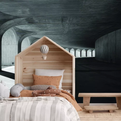 Fototapete Raum des geometrischen Lichts in der Architektur