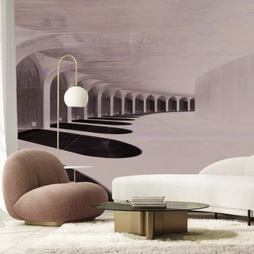 Fototapete Raum des geometrischen Lichts in der Architektur