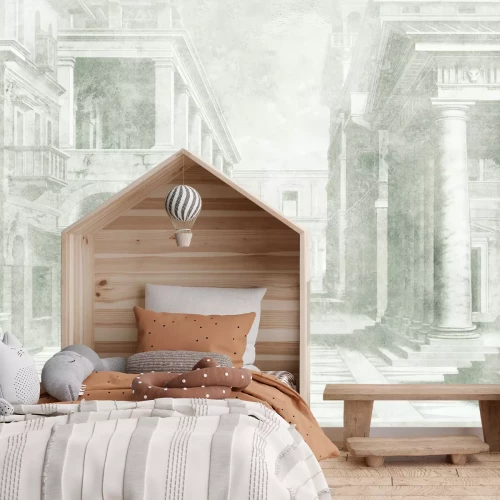 Fototapete Antike Architektur in Grautönen