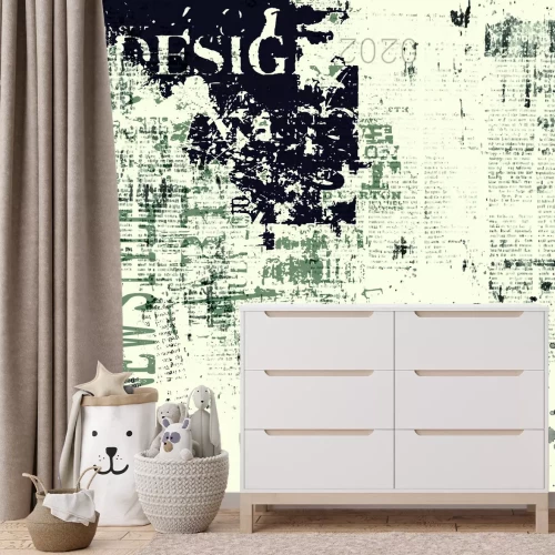 Fototapete Nachahmung einer alten schmutzigen Zeitung