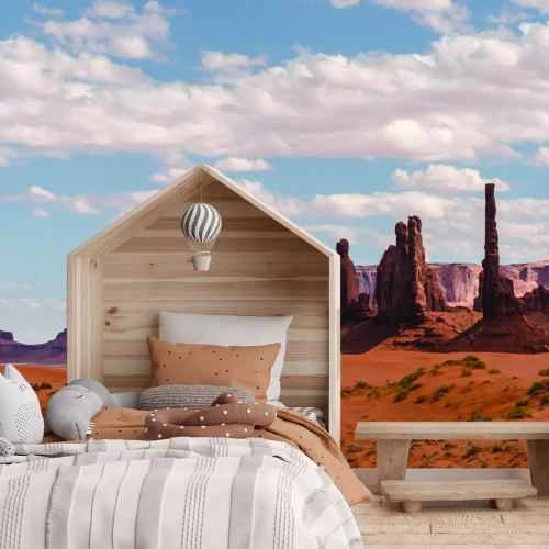 Fototapete Rote Wüste mit Felsen