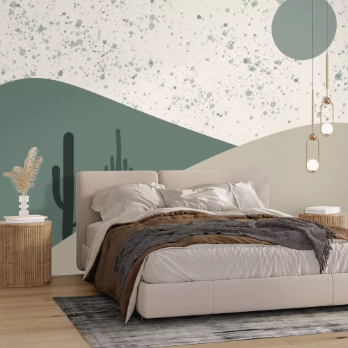 Fototapete Abstraktes Muster von Wüstenhügeln