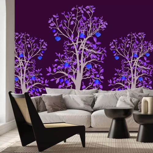 Fototapete Zitronenbäume mit grünen Blättern