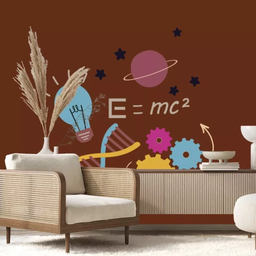 Fototapete Physik zwischen Planeten und Sternen