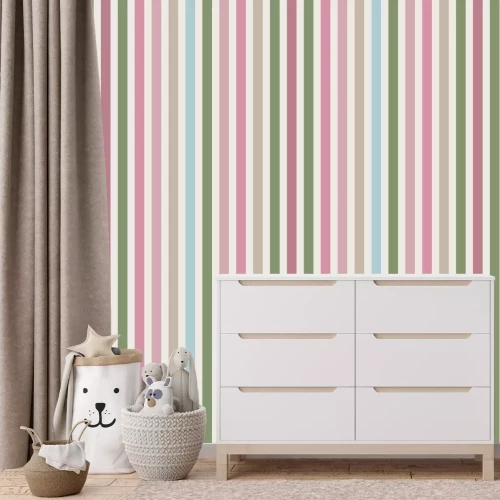 Fototapete Zarte gerade Streifen