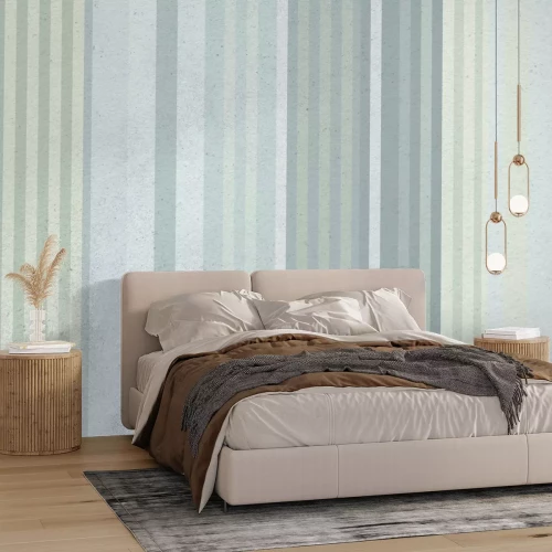 Fototapete Vertikale Streifen in zarten Farben