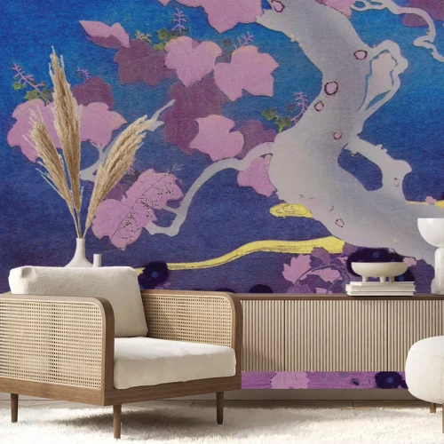 Fototapete Abstrakte japanische Pflanzenlandschaft