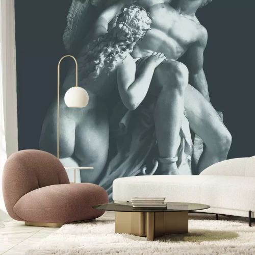 Fototapete Frau und Mann im Skulpturmotiv