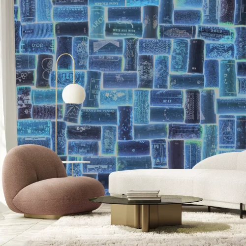 Fototapete Muster mit Weinkorken