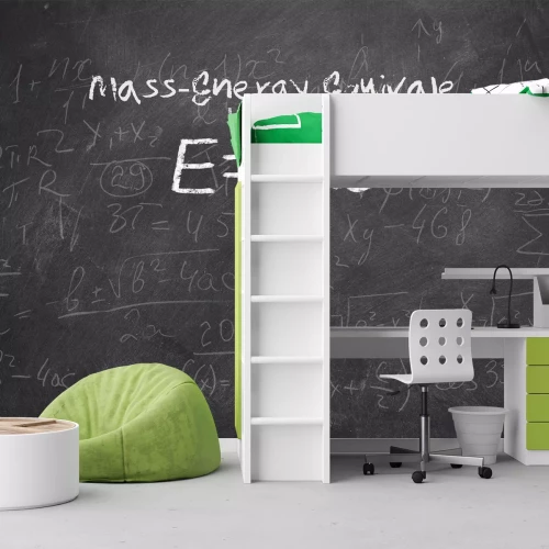 Fototapete Schultafel mit Formeln der Physik und Mathematik