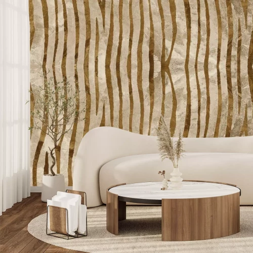 Fototapete Dünne Streifen auf hellem Hintergrund