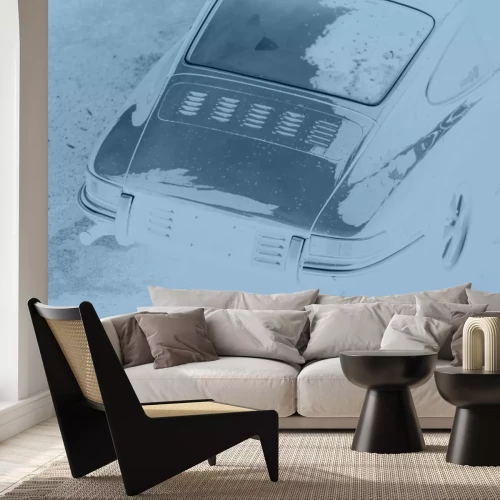 Fototapete Vintage Auto-Kofferraum