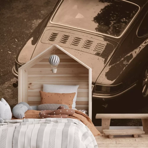 Fototapete Vintage Auto-Kofferraum