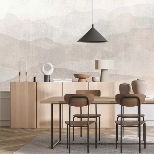 Fototapete Berglandschaft im Minimalistischen Stil