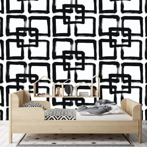 Fototapete Gemustertes Muster in Form eines Quadrats