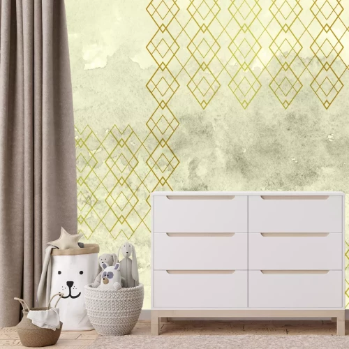 Fototapete Geometrisches Muster auf Beton