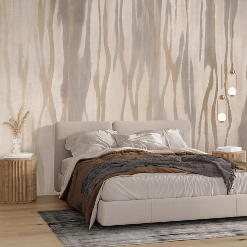 Fototapete Minimalistisches Streifenmuster im modernen Stil