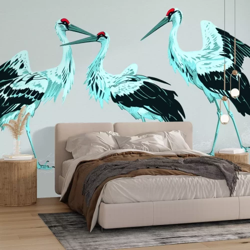 Fototapete Japanische Kraniche