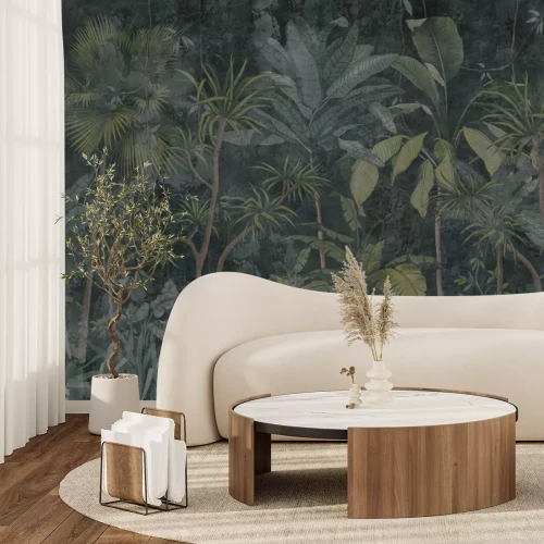 Fototapete Tropische Palmenvegetation im Dschungel