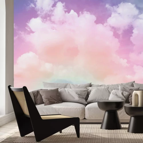 Fototapete Wolken am Regenbogenhimmel