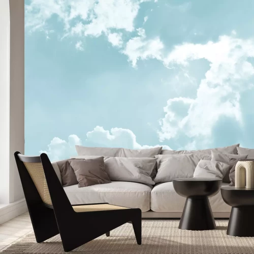 Fototapete Weiße Wolken am blauen Himmel