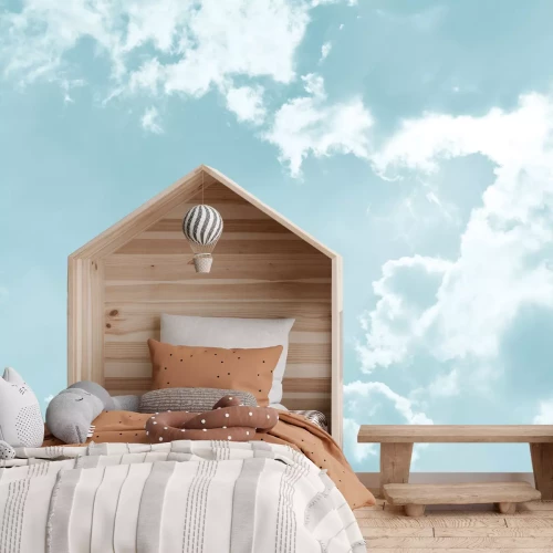 Fototapete Weiße Wolken am blauen Himmel