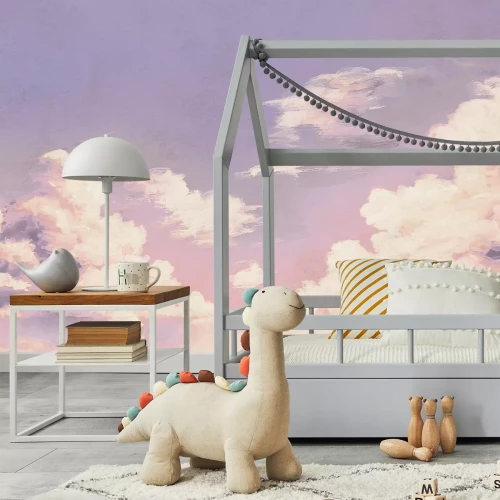 Fototapete Pastellhimmel mit sanften Wolken