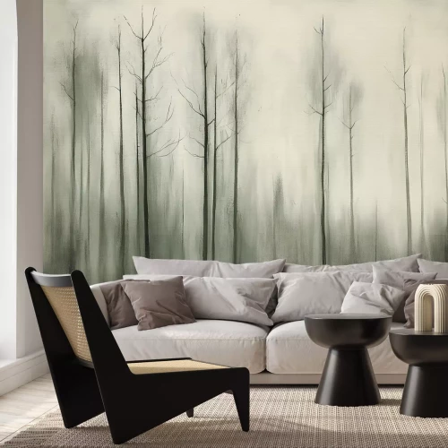 Fototapete Birkenhain in malerischer Komposition