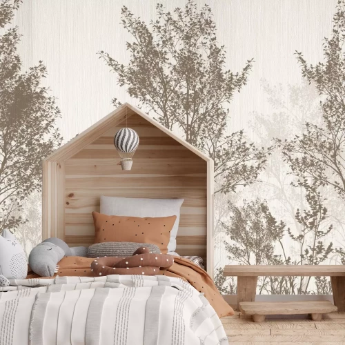 Fototapete Bäume und Pflanzen in Brauntönen