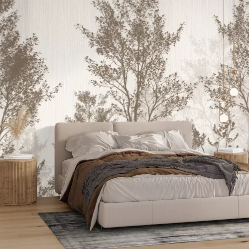 Fototapete Bäume und Pflanzen in Brauntönen