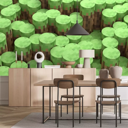 Fototapete Gaming-Geometrie Hintergrund im modernen Stil